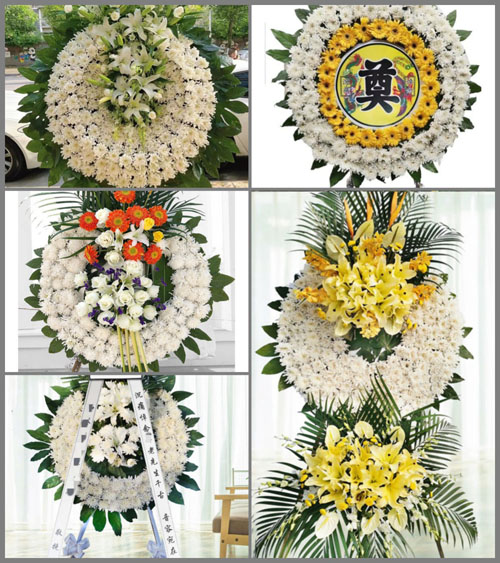 广东梅州市平远县八尺镇花圈速递